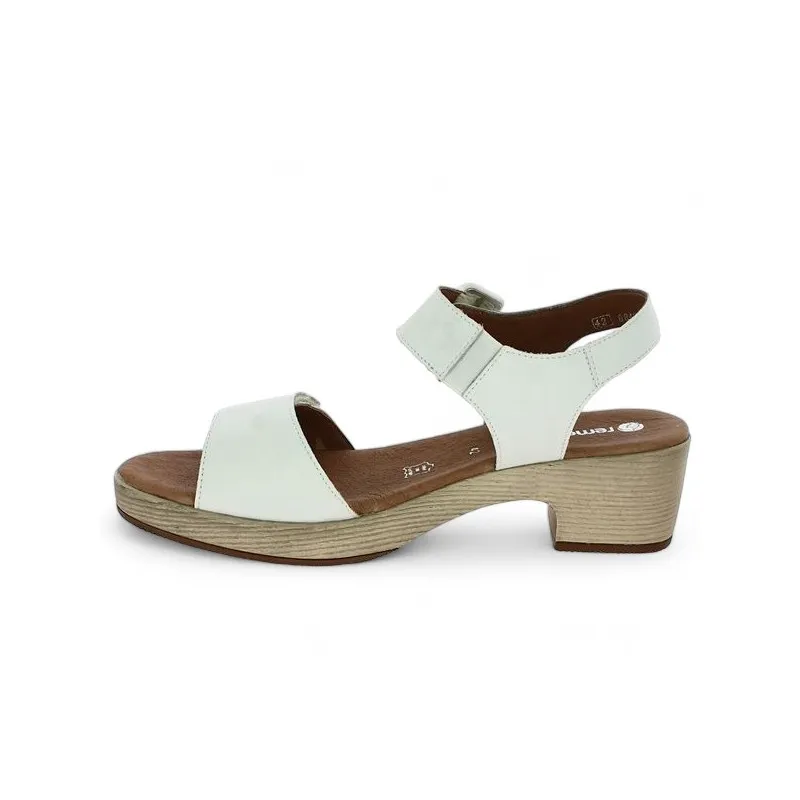 Sandale blanche semelle sabot Remonte NESS